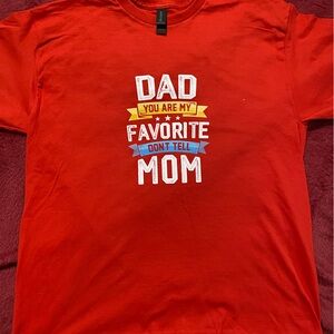 Vibrant Red Short Sleeve Tee with Playful Graphic